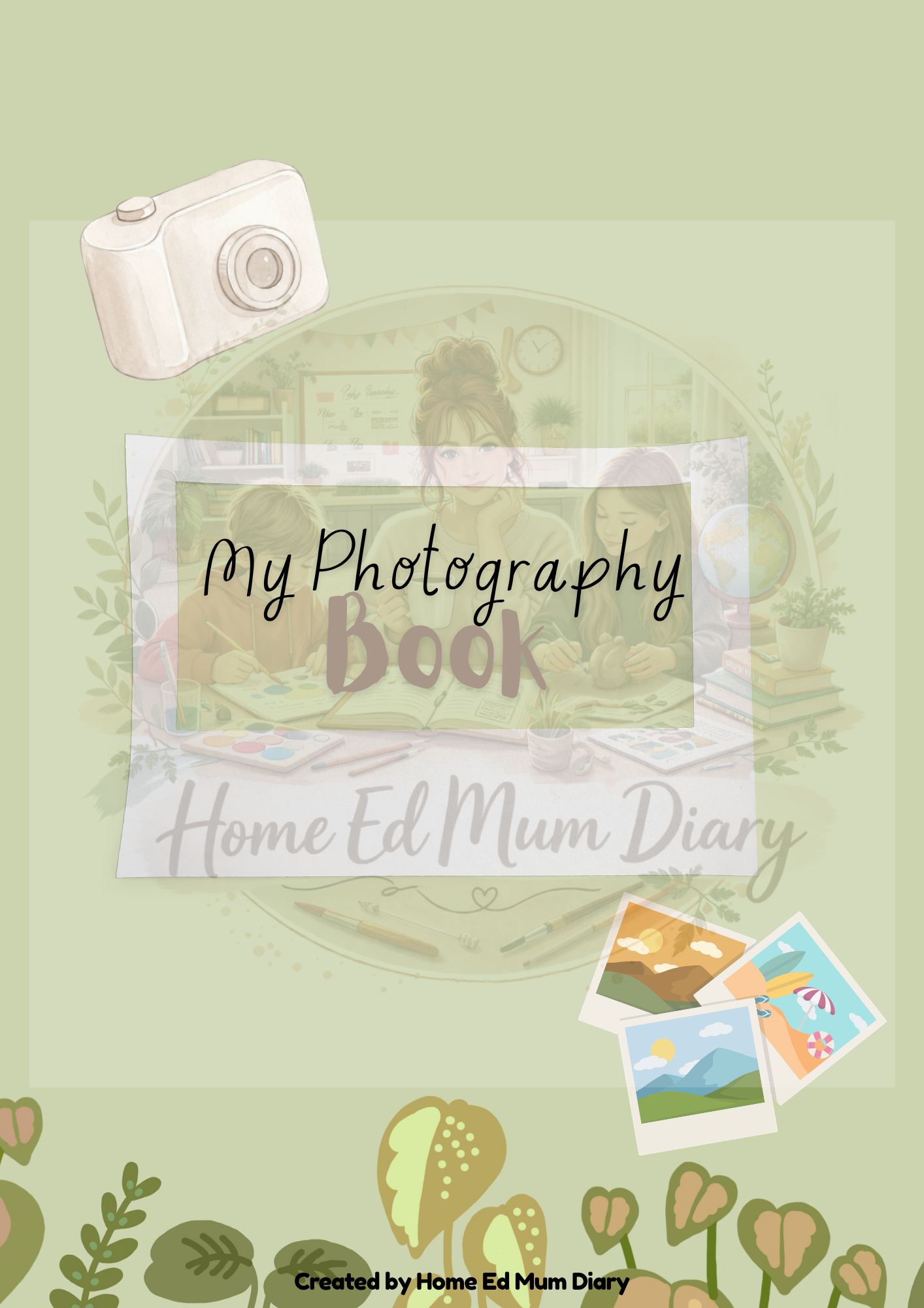 Printable Workbook Front Covers Bundle Set of 6
