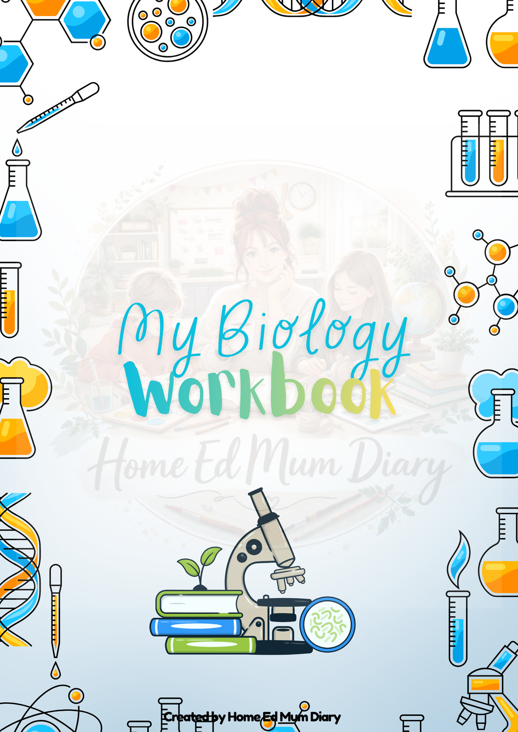 Printable Workbook Front Covers Bundle Set of 6