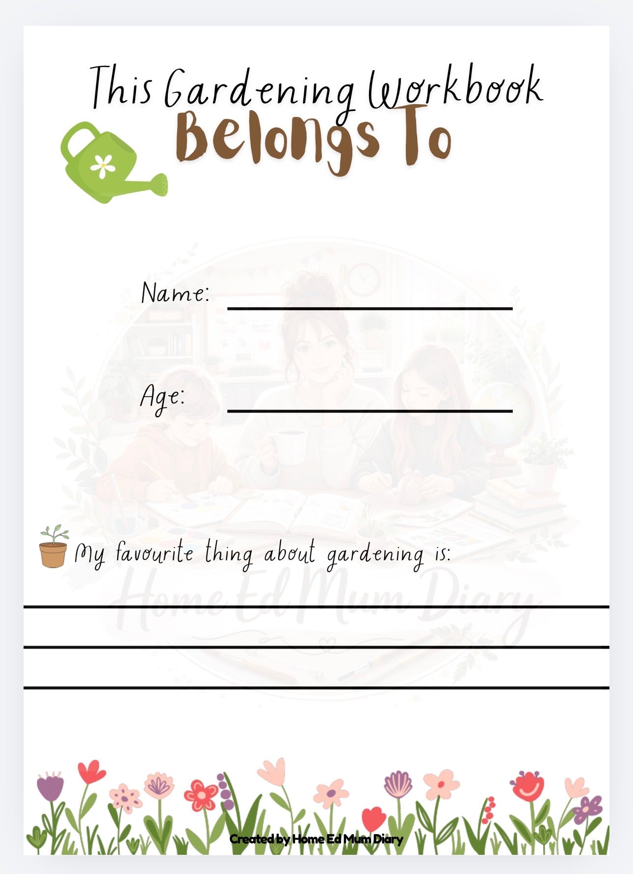 My Gardening Workbook (PDF Download)