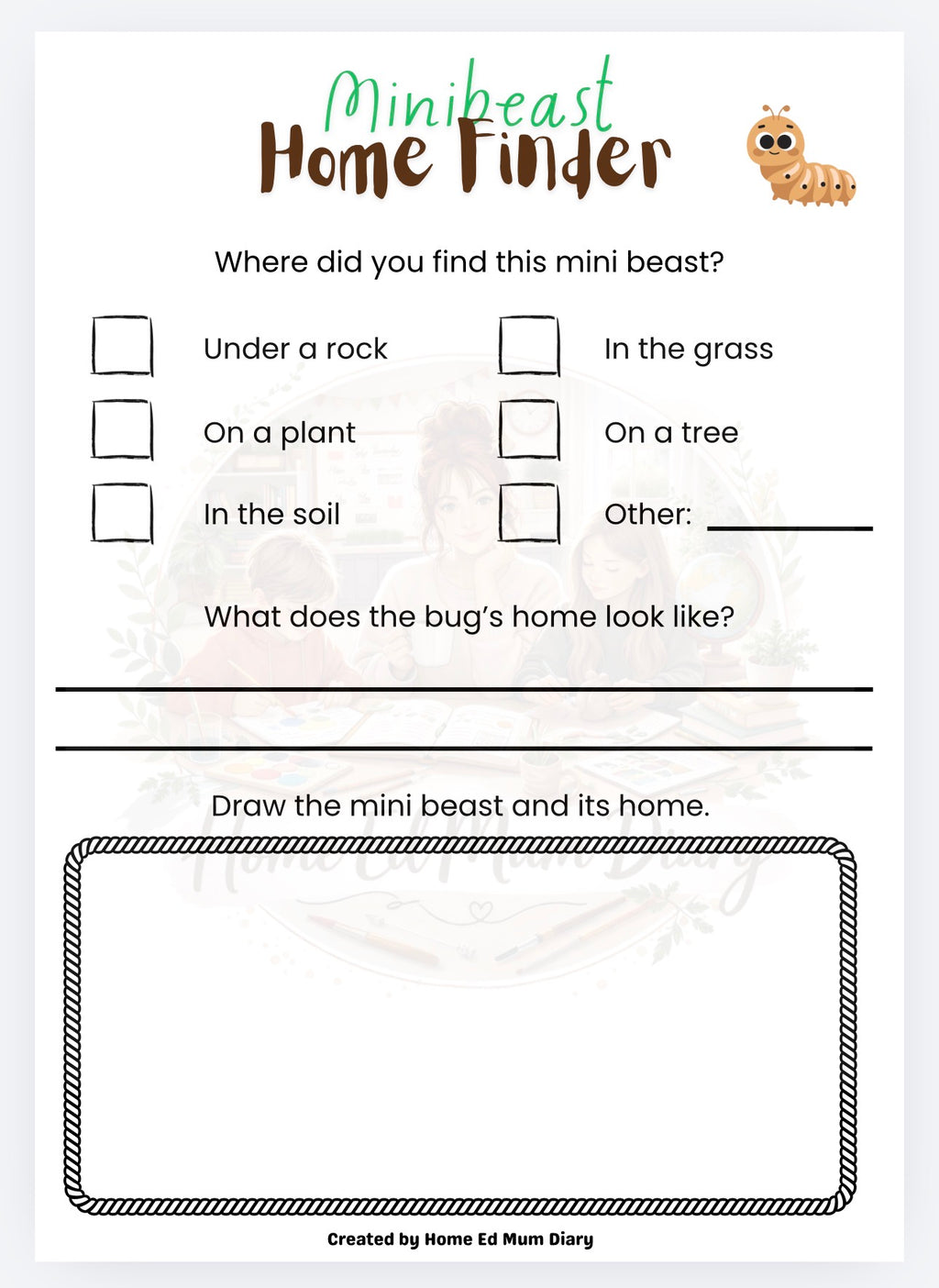 A Bug's Life - Minibeast Workbook  (PDF Download)